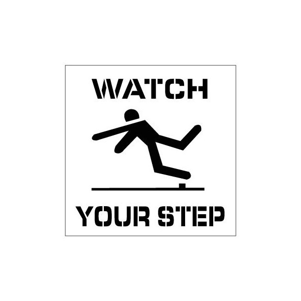 Plant Marking Stencil 20x20 - Watch Your Step